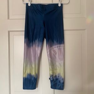 Terez for SoulCycle tie dye crop leggings